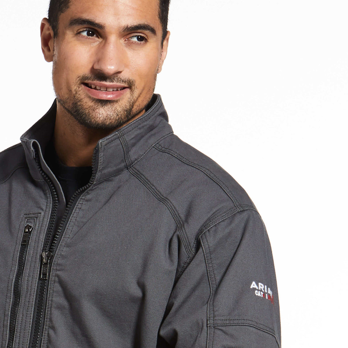 Ariat FR Iron Gray DuraLight Stretch Canvas Field Jacket