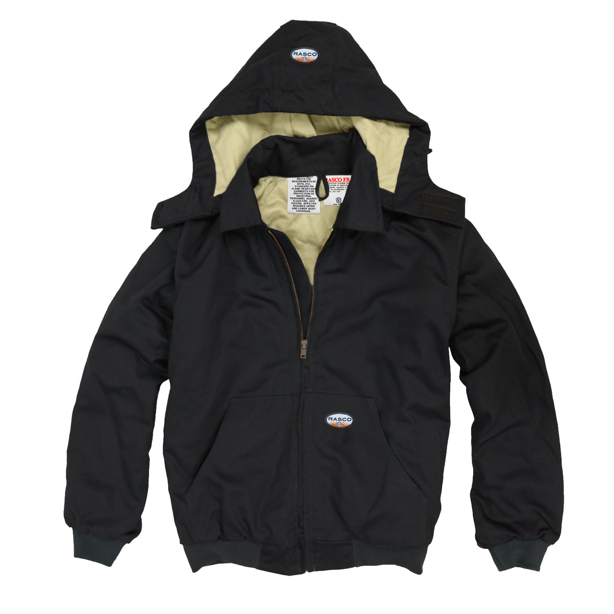 Flame Resistant Hooded Black Duck Mod Acrylic Insulation Coat